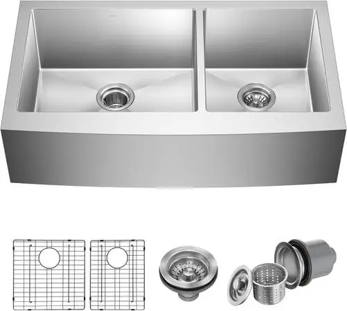 Kraus Farmhouse Apron KHF203-36 36-inch 1 29mm Stainless Steel Multi S