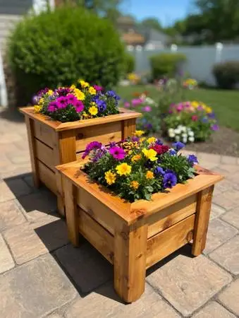 Beautiful hand crafted Cedar Planter