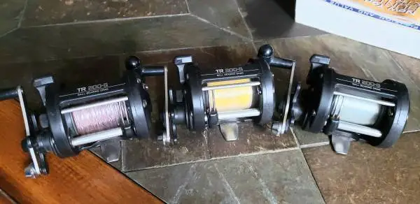 3 shimano TR 200-G trolling reels tr200 200G reel conventional