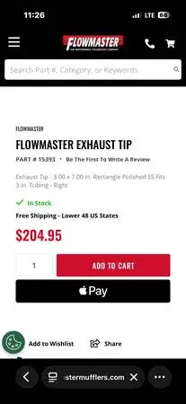 Flowmaster 3” exhaust Tips