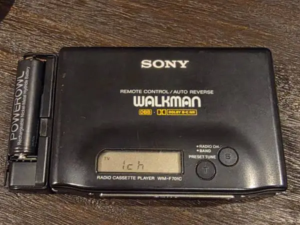 Sony modern Cassette Walkman with AM/FM/TV WM-F701C