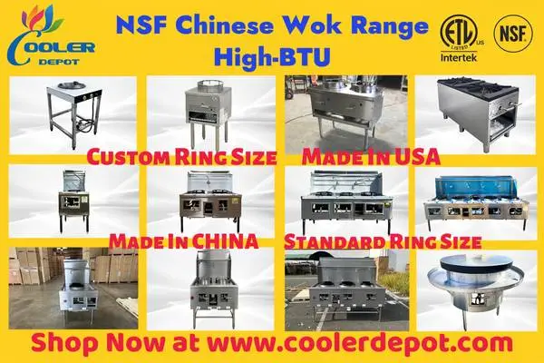 USA Custom Ring Size Chinese Wok Range 5 DAYS