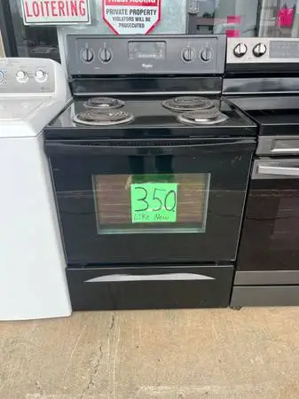 range Whirlpool Coil burner, self clean Warranty deliver call/text
