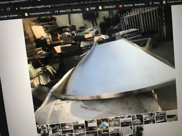 30 stainless Hood,  chimney style, 500 cfm blower