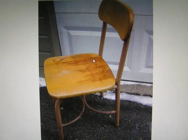 VINTAGE PUBLIC SCHOOL CHAIR
