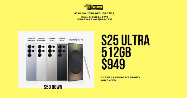 SAMSUNG GALAXY S25 ULTRA 512GB - MASSIVE STORAGE, BRAND NEW CONDITION!