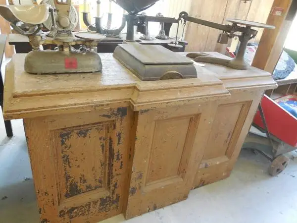 Antique Credenza, Small Counter, Cabinet or Desk - SALE