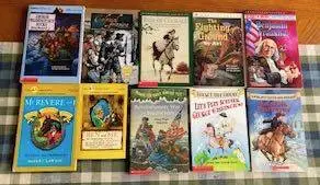 10 American Revolution Chapter Books RL 3-6 VG Historical Fiction +