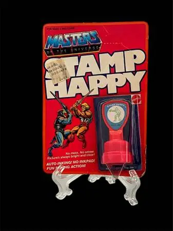 He-Man MOTU Stamp Happy Stamper MISB Mattel 1983 He-Man vs Skeletor