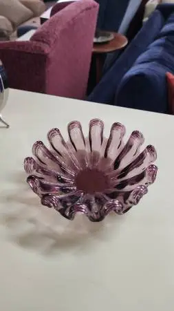 Amethyst Art Glass 14 Finger Bowl