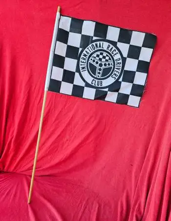 Vintage 1980’s Checkered Flag Winner Motor Sports Car Racing