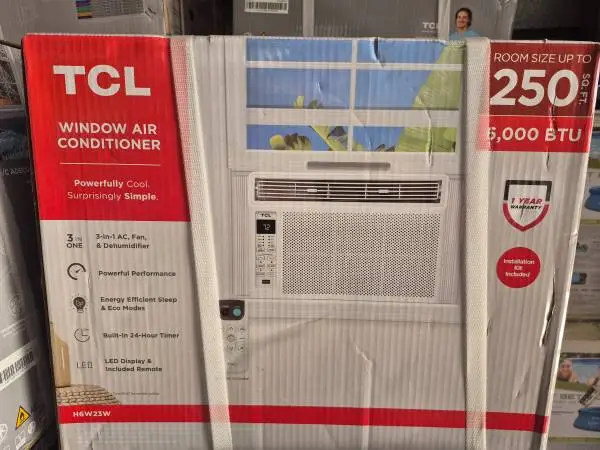 New in Box TCL 6000 BTU Window Air Conditioners 1/2 retail