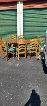 Garage Sale furniture. vacuums. bikes. wheels chairs 3.dinning set