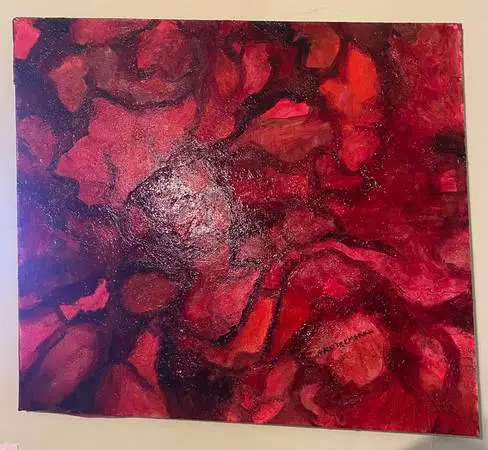 Red Rose Painting