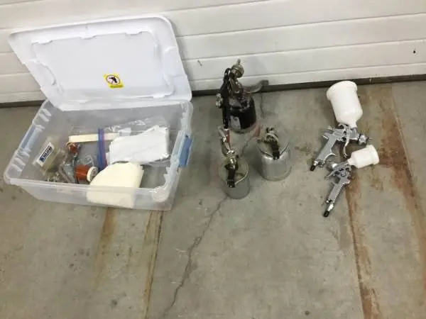 Binks  Model 7 And Model 26 Plus Extras+Two Porta Cable Gravity Guns