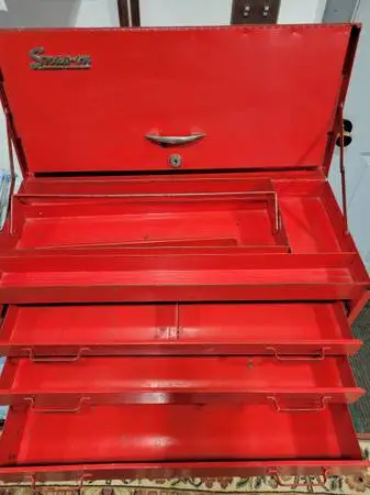 Price Reduced! Vintage Snap-On tool box with trays