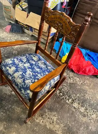 Love, Hope and Faith Rocking Chair
