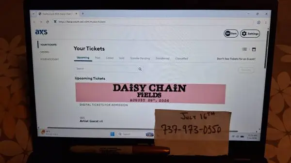 Daisy Chain Fields - Artist Guest Passes