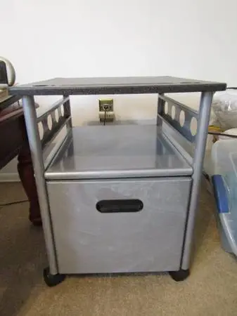 Metal Cart Cabinet on Wheels- Nice