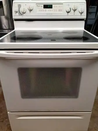 Whirlpool Gold self cleaning oven range stove glass top