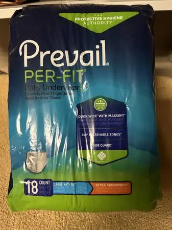 Adult diapers size large