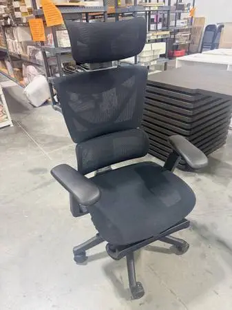Welax S9 Standard Ergonomic Office Chair One-Touch Adjustment Black