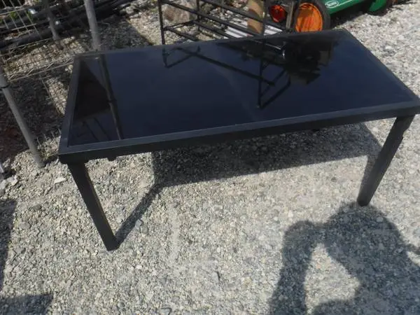 Glass Top Metal coffee Table