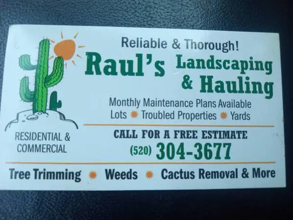 🔵Rauls Complete Yard-and Tree Service 520 304 3677