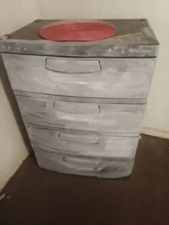 Sterilite grey dresser chest