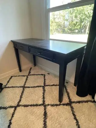 Black desk
