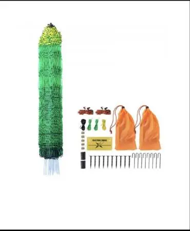 New VEVOR 48 H x 168 L Electric Fence Netting W/ Posts & Double-Spik