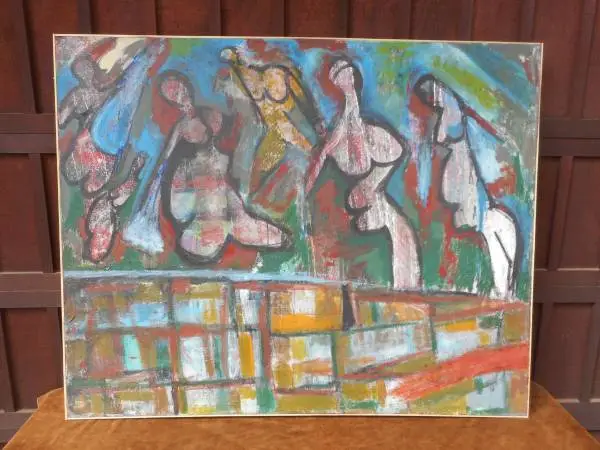 Abstract Body Morphic 60 x 48H Michael McGinnis Painting Artwork