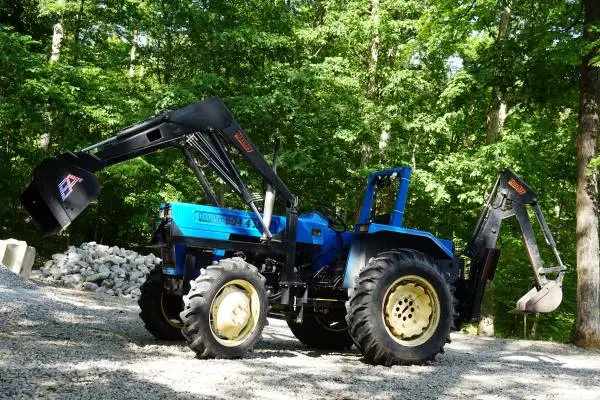 4x4 Category 2 Tractor with Loader and Backhoe Plus Extras