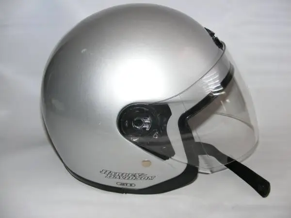 Harley Davidson JET 2 Helmet Women XS Sliver Black Face Shield