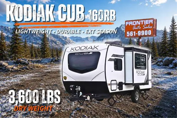 NEW Compact Trailer Only 3600 lbs. SUV Towable Kodiak Cub 160RB
