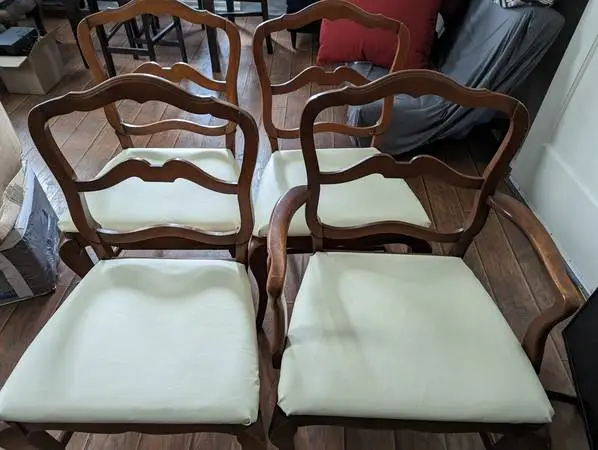 Vintage solid wood chairs