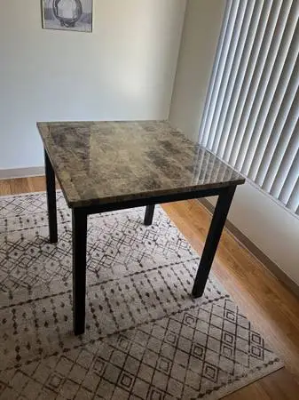 Brown dining table no chairs