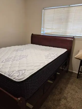 Queen Size Bed and Mattress/chest
