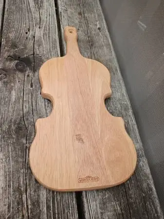 Violin shaped cutting board