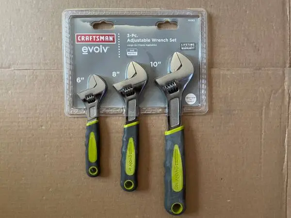 NEW Craftsman Evolv 6” 8” & 10” adjustable/crescent wrench set 10063