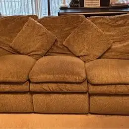 La-Z-Boy Plush Chenille Dual Reclining Sofa - Excellent Condition