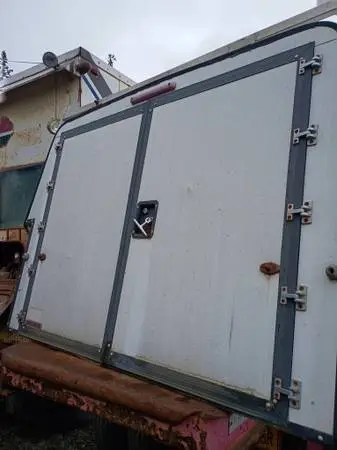 Ford truck work shell canopy with tool box
