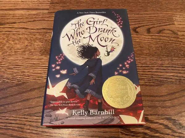 THE GIRL WHO DRANK THE MOON by Kelly Barnhill ~ Hardcover book