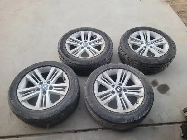 07 08 HYUNDAI TIBURON 5 LUG WHEELS RIMS TIRES 16 OEM