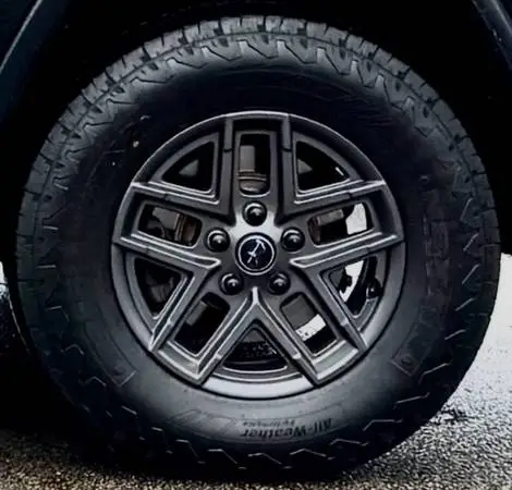 Full set of 5 Jeep wheels and tires