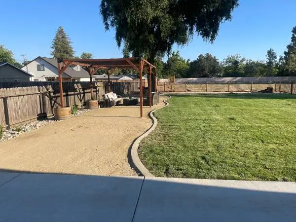 Landscape Drainage Trenching Grading Junk Fence irrigation sprinklers