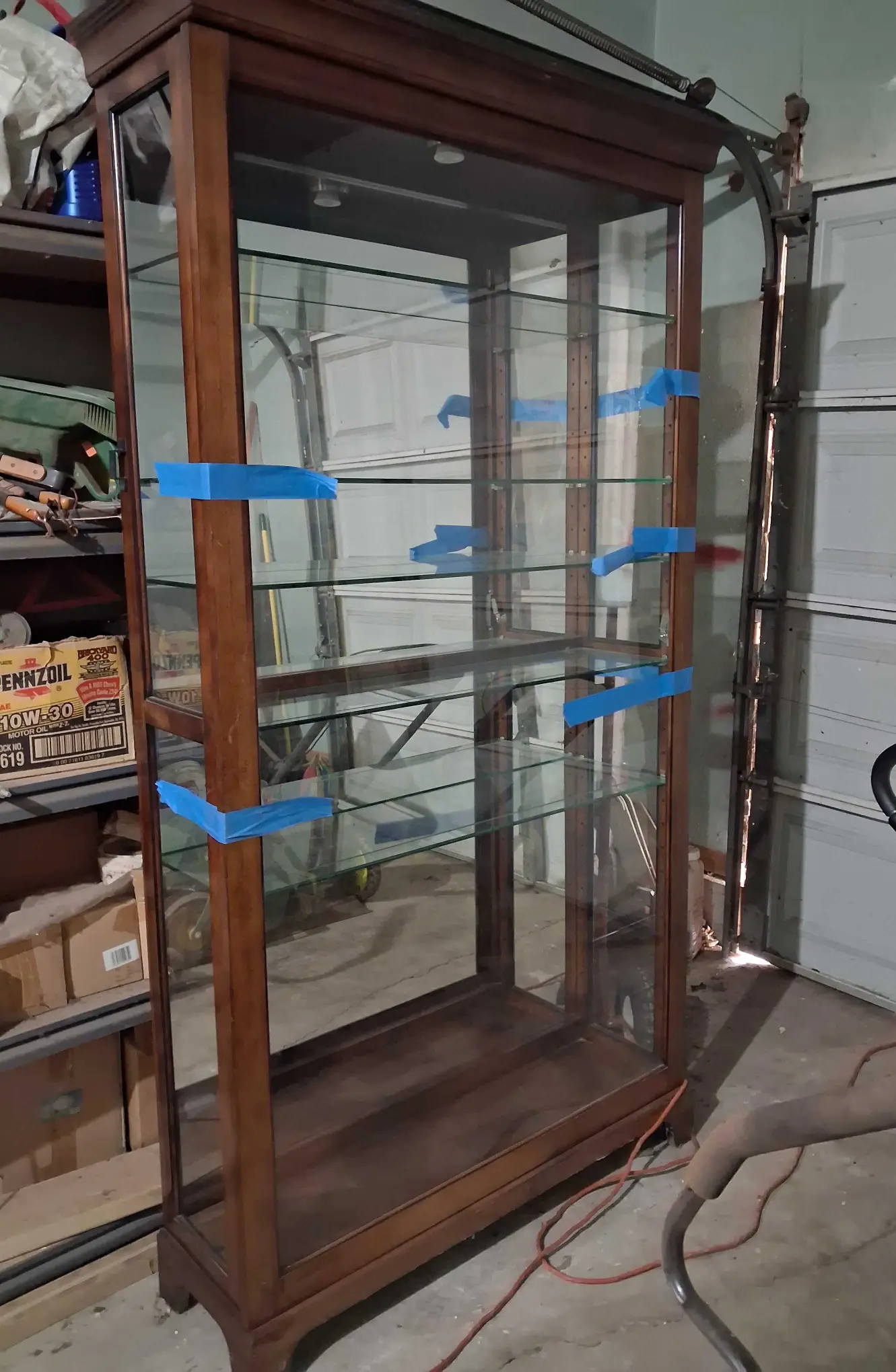 2way sliding door curio cabinet