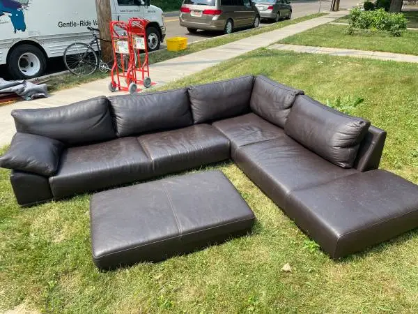 BoConcept Leather Sectional – Dark Brown – Must Sell by Saturday 7/18