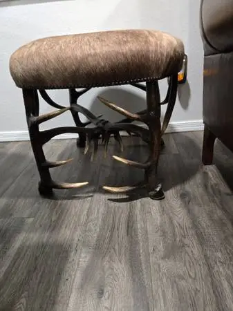 High End Accent Stool Ottoman