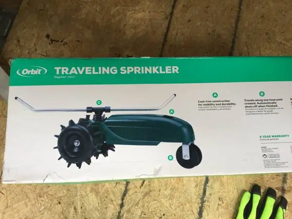 New Orbit 13500-sq ft Rotating Traveler Lawn Sprinkler